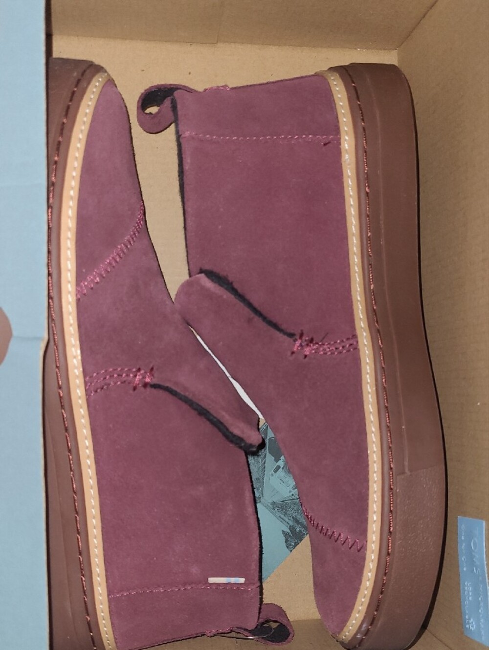 Toms Paxton Slip-On in Raisin Suede Women's 7 Euro 37.5 BNWB